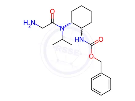 Chemical structure of Benzyl (2-(2-amino-N-isopropylacetamido)cyclohexyl)carbamate