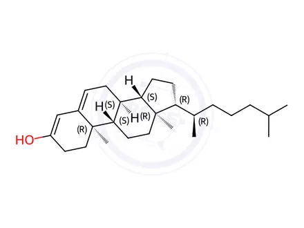 Chemical structure of (8S,9S,10R,13R,14S,17R)-10,13-dimethyl-17-((R)-6-methylheptan-2-yl)-2,7,8,9,10,11,12,13,14,15,16,17-dodecahydro-1H-cyclopenta[a]phenanthren-3-ol
