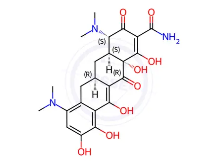Chemical structure of 9-Hydroxyminocycline