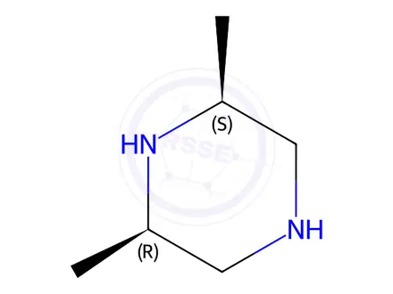 Chemical structure of cis-2,6-Dimethylpiperazine dihydrochloride