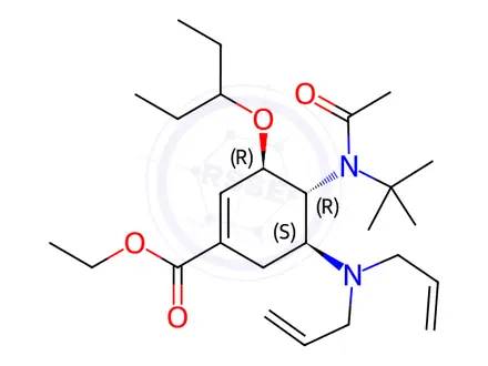 Chemical structure of Oseltamivir Impurity 23