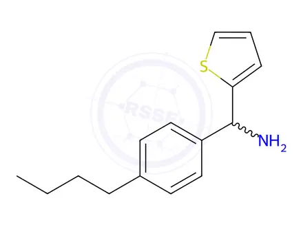 Chemical structure of (4-butylphenyl)(thien-2-yl)methylamine