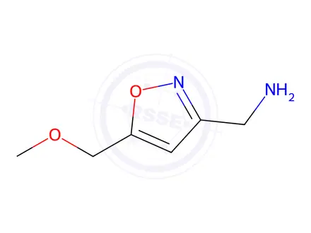 Chemical structure of (5-(Methoxymethyl)isoxazol-3-yl)methanamine