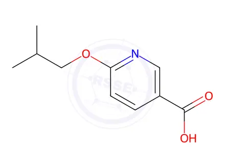 Chemical structure of 6-(2-Methylpropoxy)pyridine-3-carboxylic acid