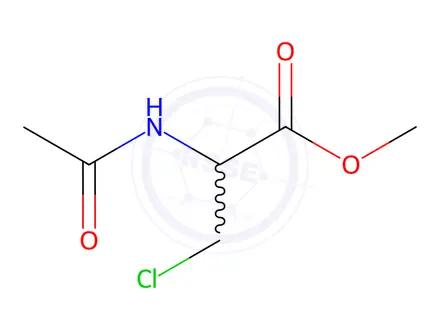 Chemical structure of D,L-N-Acetyl-β-chloroalanine Methyl Ester