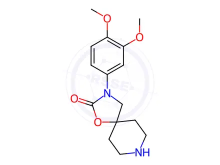 Chemical structure of 3-(3,4-Dimethoxyphenyl)-1-oxa-3,8-diazaspiro[4.5]Decan-2-one
