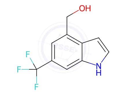 Chemical structure of (6-(Trifluoromethyl)-1H-indol-4-yl)methanol