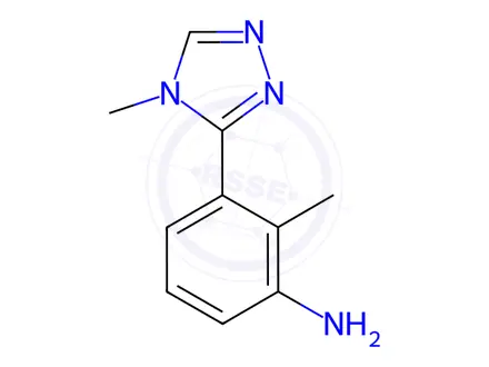 Chemical structure of [2-Methyl-3-(4-methyl-4H-1,2,4-triazol-3-yl)phenyl]amine