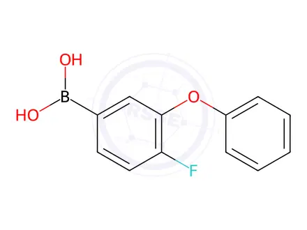 Chemical structure of (4-Fluoro-3-phenoxyphenyl)boronic acid