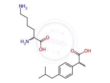 Chemical structure of Ibuprofen Lysinate