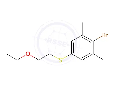 Chemical structure of (4-Bromo-3,5-dimethylphenyl)(2-ethoxyethyl)sulfane