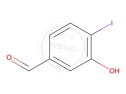 Chemical structure of 3-HYDROXY-4-IODOBENZALDEHYDE