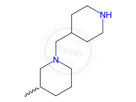 Chemical structure of 3-Methyl-1-(piperidin-4-ylmethyl)piperidine