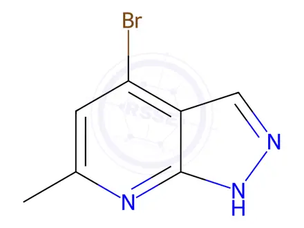 Chemical structure of 4-Bromo-6-methyl-1H-pyrazolo[3,4-b]pyridine
