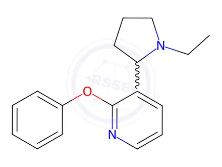 Chemical structure of 3-(1-Ethylpyrrolidin-2-yl)-2-phenoxypyridine
