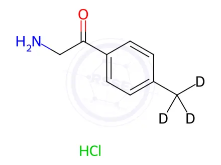 Chemical structure of 2-Amino-1-(4-methylphenyl)ethanone-d3 Hydrochloride