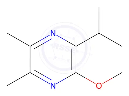 Chemical structure of Pyrazine, 2-methoxy-5,6-dimethyl-3-(1-methylethyl)-(9CI)