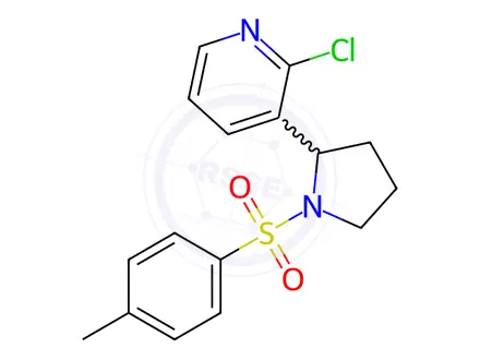 Chemical structure of 2-Chloro-3-(1-tosylpyrrolidin-2-yl)pyridine