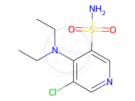 Chemical structure of 5-Chloro-4-(diethylamino)pyridine-3-sulfonamide