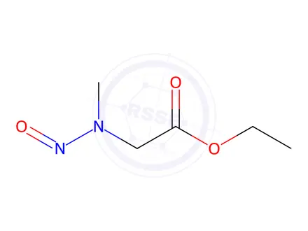 Chemical structure of Glycine Impurity 21 (N-Nitroso Ethyl Sarcosinate)