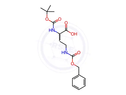 Chemical structure of 4-Cbz-amino-2-Boc-amino-butyric acid