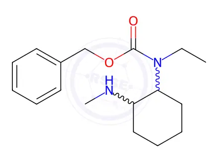 Chemical structure of Benzyl ethyl(2-(methylamino)cyclohexyl)carbamate