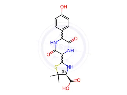 Chemical structure of Amoxicillin Impurity C