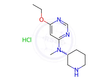 Chemical structure of (6-Ethoxy-pyriMidin-4-yl)-Methyl-piperidin-3-yl-aMine hydrochloride