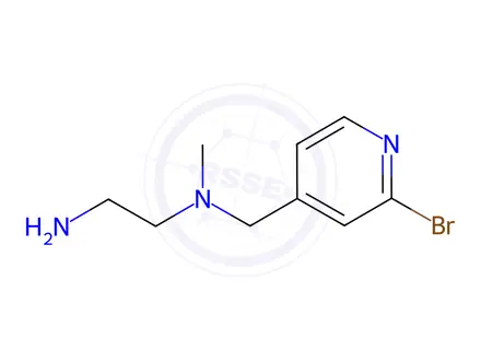 Chemical structure of N1-((2-Bromopyridin-4-yl)methyl)-N1-methylethane-1,2-diamine