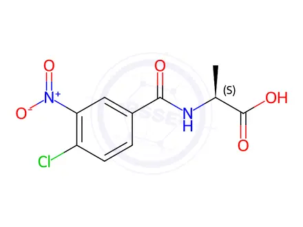 Chemical structure of (4-Chloro-3-nitrobenzoyl)-l-alanine