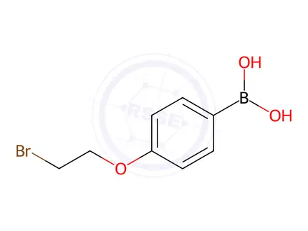 Chemical structure of (4-(2-Bromoethoxy)phenyl)boronic acid
