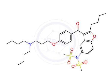 Chemical structure of Dronedarone EP Impurity C(Hydrochloride)