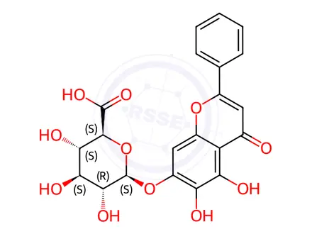 Chemical structure of Baicalin