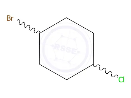 Chemical structure of Cyclohexane, 1-bromo-4-chloro-, trans-