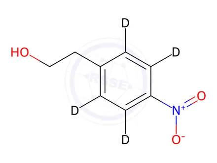 Chemical structure of p-Nitrophenethyl Alcohol-d4