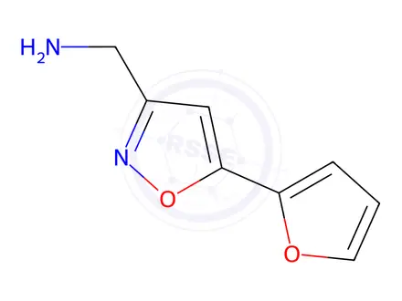 Chemical structure of (5-(Furan-2-yl)isoxazol-3-yl)methanamine