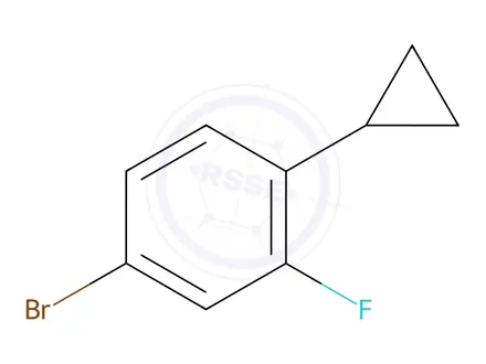 Chemical structure of 4-bromo-1-cyclopropyl-2-fluorobenzene