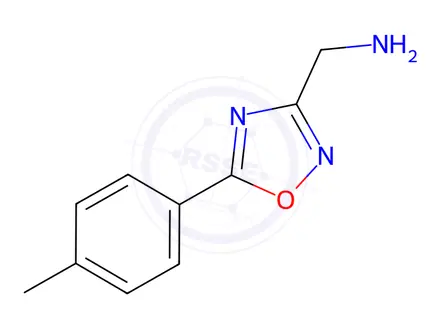 Chemical structure of (5-(P-tolyl)-1,2,4-oxadiazol-3-yl)methanamine