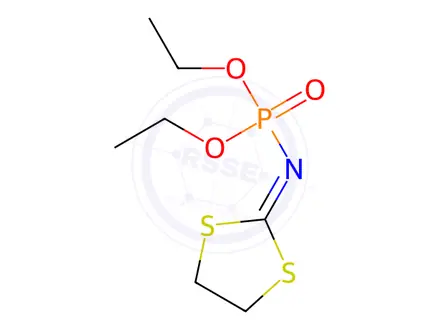 Chemical structure of Phosfolan in Methanol