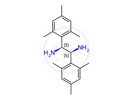 Chemical structure of (1S,2S)-1,2-Bis(2,4,6-trimethylphenyl)ethylenediamine dihydrochloride