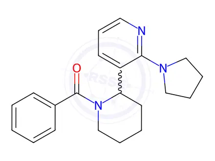 Chemical structure of Phenyl(2-(2-(pyrrolidin-1-yl)pyridin-3-yl)piperidin-1-yl)methanone