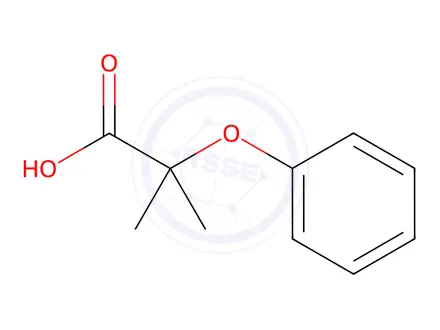Chemical structure of 2-Methyl-2-phenoxypropanoic Acid