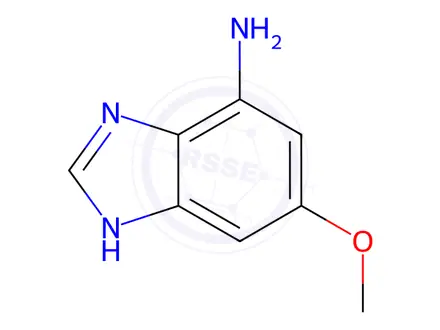 Chemical structure of Benzimidazole, 4-amino-6-methoxy-(6CI)