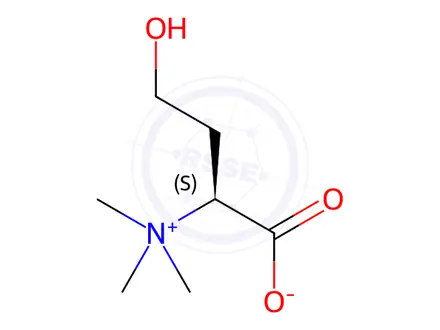 Chemical structure of (2S)-4-hydroxy-2-(trimethylazaniumyl)butanoate
