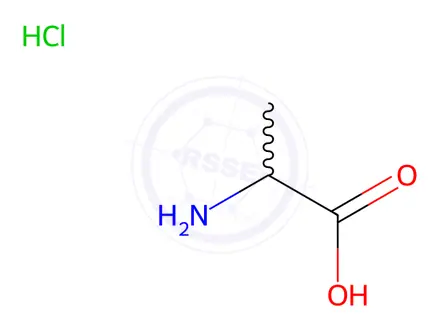 Chemical structure of Alanine hydrochloride