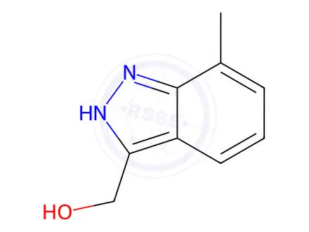 Chemical structure of 3-Hydroxymethyl-7-methyl-(1H)indazole