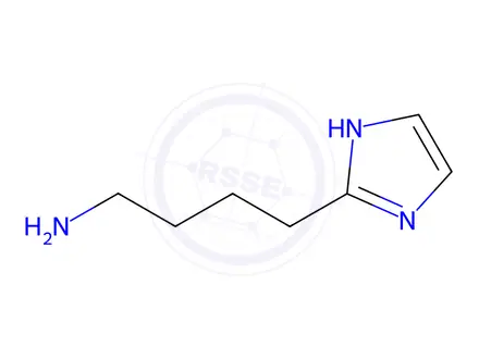 Chemical structure of 4-(1H-imidazol-2-yl)butan-1-amine dihydrochloride