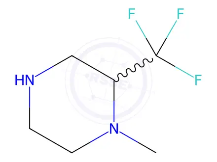 Chemical structure of Piperazine, 1-methyl-2-(trifluoromethyl)-
