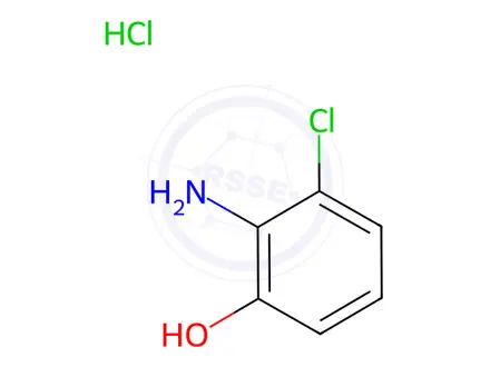 Chemical structure of 2-amino-3-chlorophenol hydrochloride