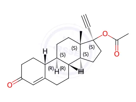Chemical structure of Norethindrone Acetate